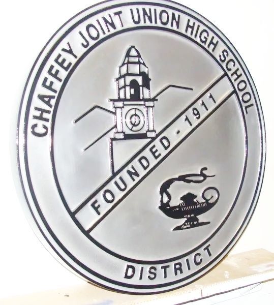 MD4290 - Seal of Chaffey Joint Union High School District, Nickel-Silver 2.5-D 