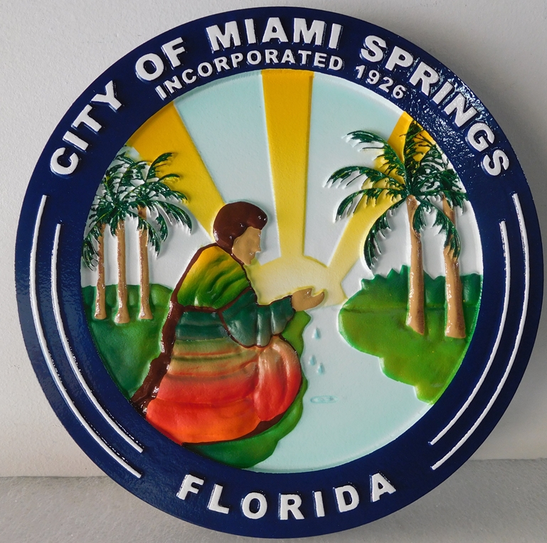 CA1110 - Seal of the City of Miami Springs, Florida