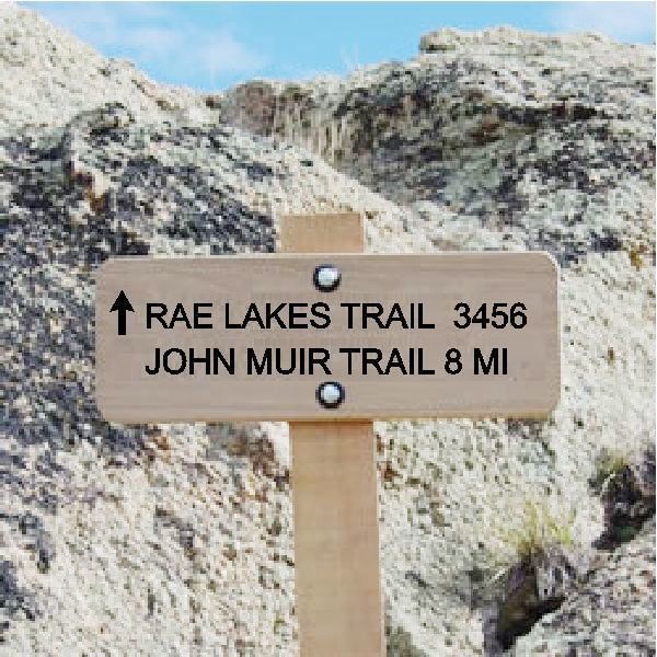 M4716 - Cedar Wood 4" x 4" Post for a Natural Cedar National Park Trail Sign.