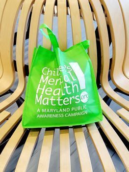 Mental Health Green Bag with Logo