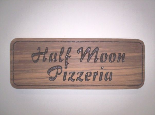 Q25345 - Carved Wood Sign for Pizzeria