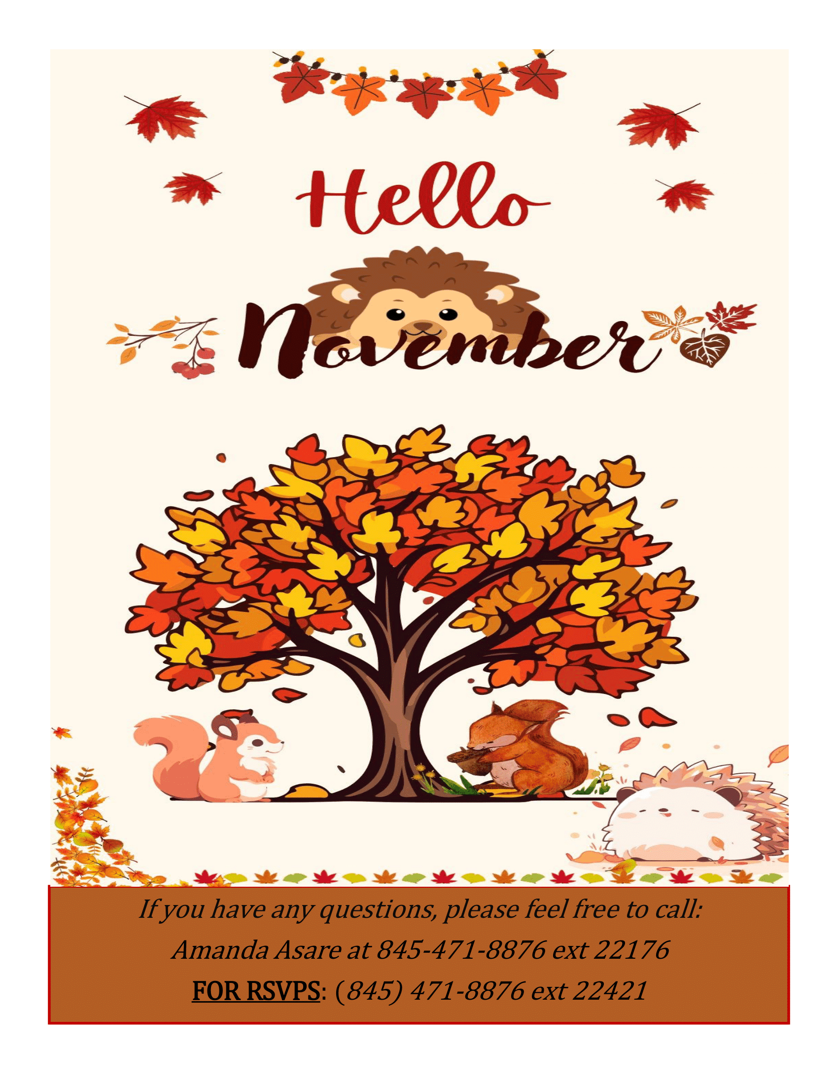 Rec & Teen Club Calendar