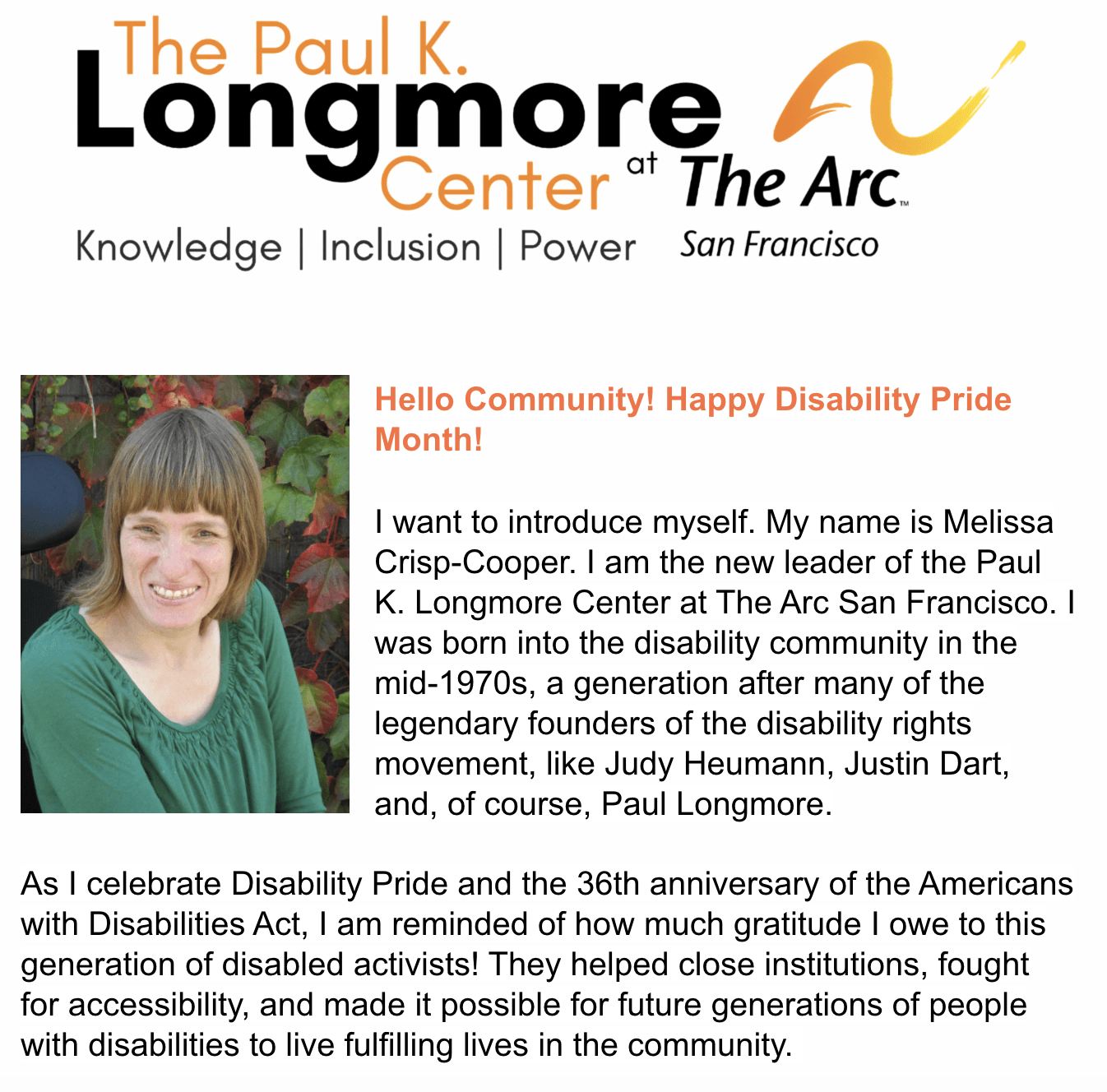July 2026 Longmore Newsletter