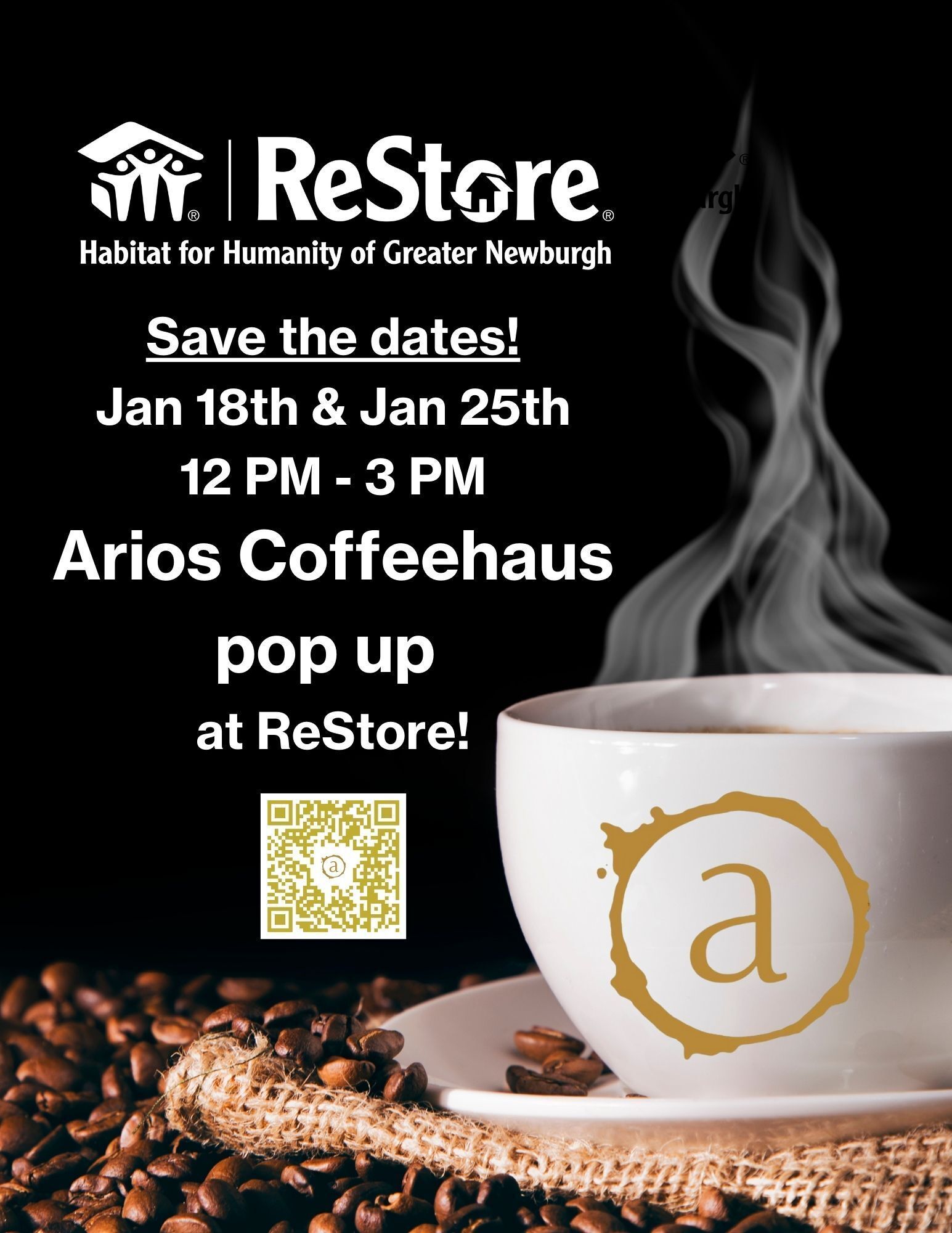 Arios Coffeehaus Pop Up at ReStore!