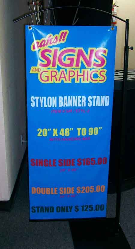 Aahs Signs And Graphics Stylon Banner Stand 