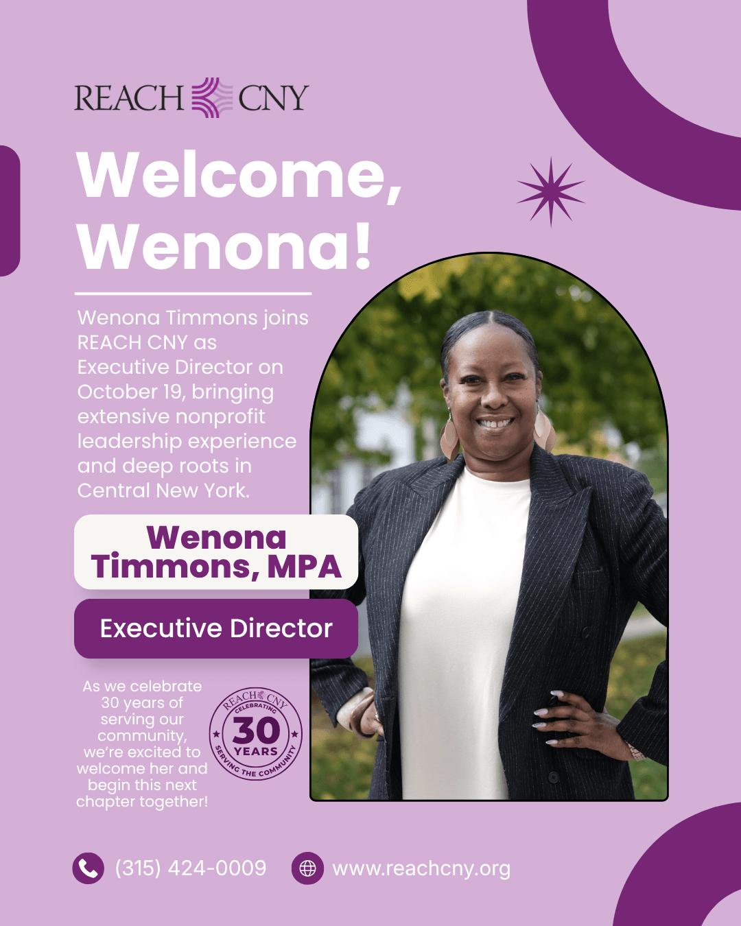 Welcome, Wenona Timmons!