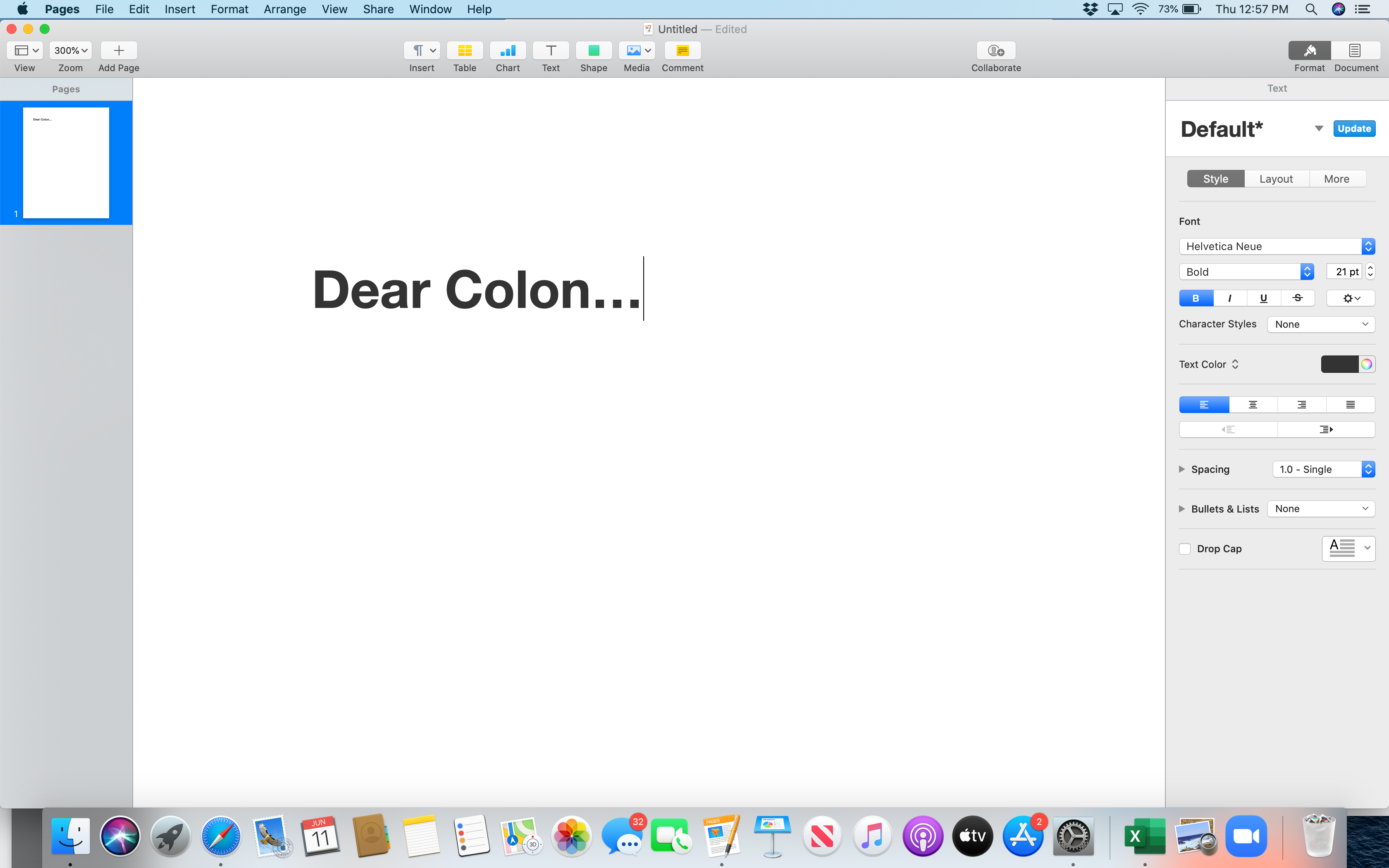 Dear Colon...