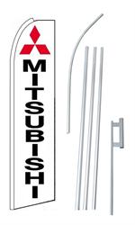 Mitsubishi Swooper/Feather Flag + Pole + Ground Spike