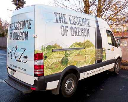 A to Z Wines Vehicle Wrap