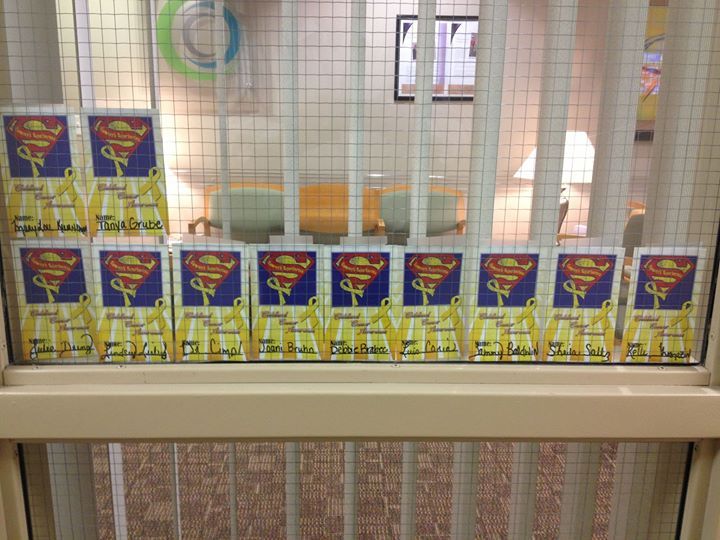 Thank you Columbus Orthopedic and Sports Medicine Clinic for supporting Sammy's Superheroes!! Love the "Sammy wall!"