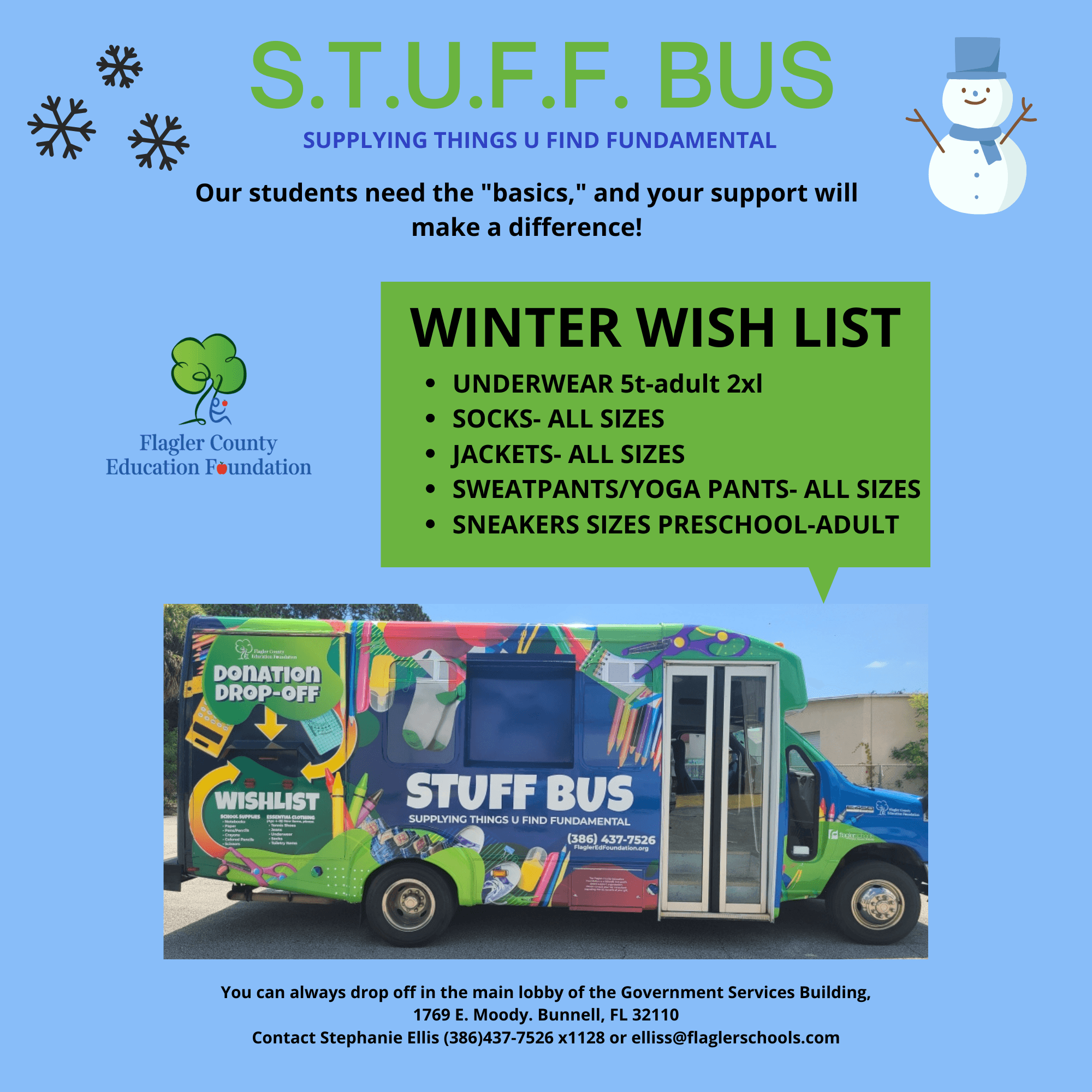 S.T.U.F.F. Bus Winter Drives