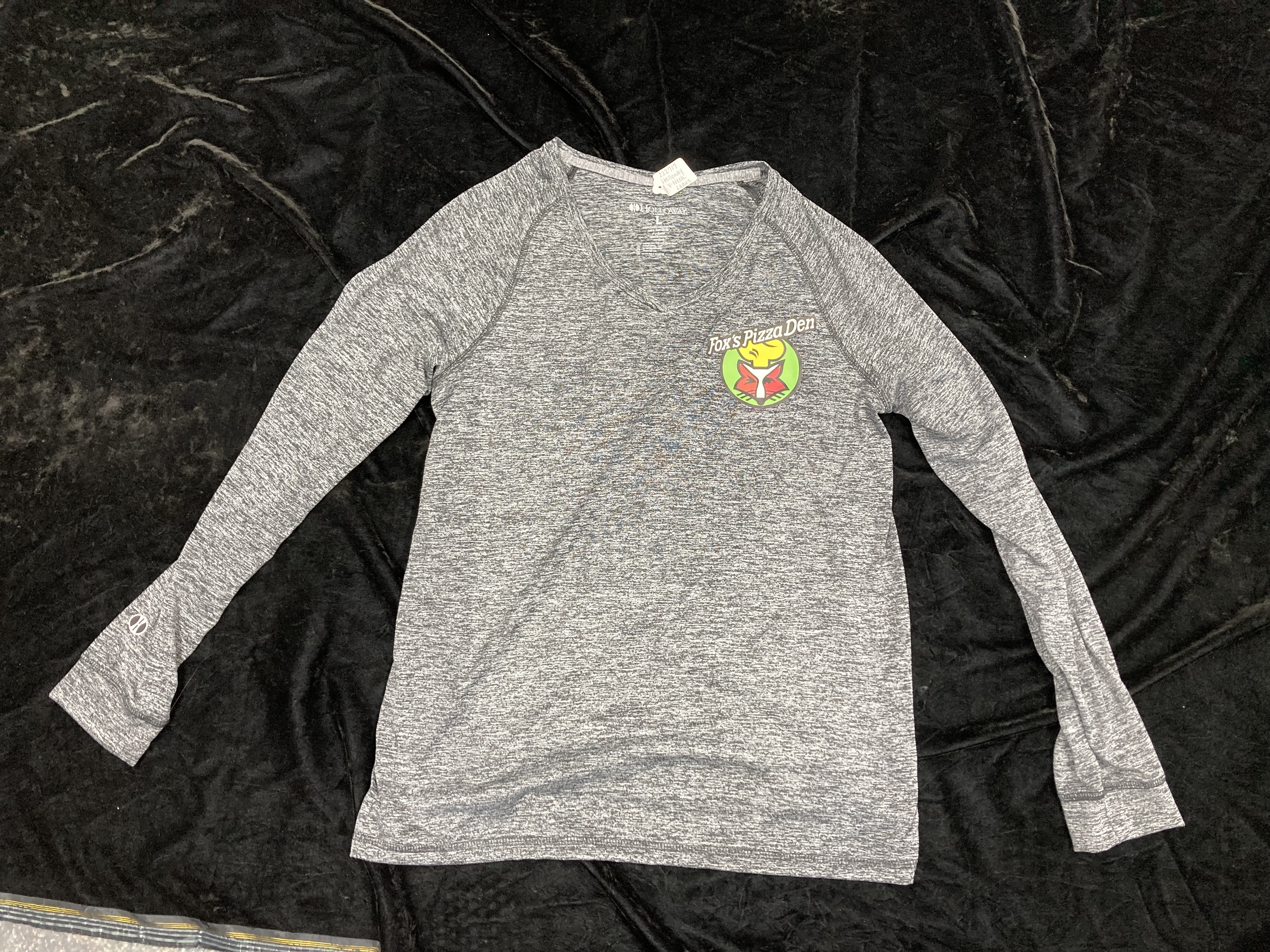 SALE Fox's Logo - LADIES Large Grey Blend Polyester Long Sleeve