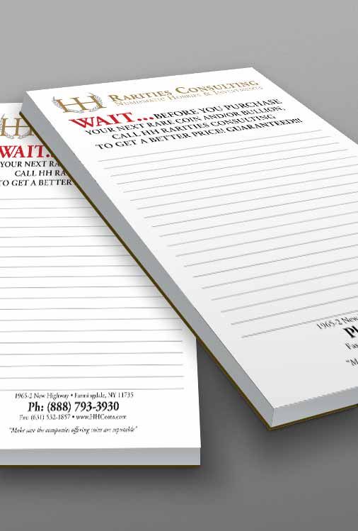 Custom Notepads Printing at