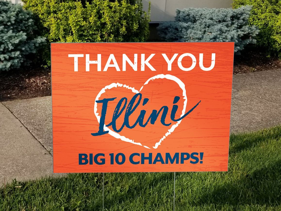 Show your support for the Illini by ordering your TY Illini Yard sign.
