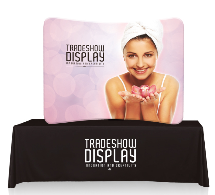 6 ft. EZ Tube® Curve Table Top Display