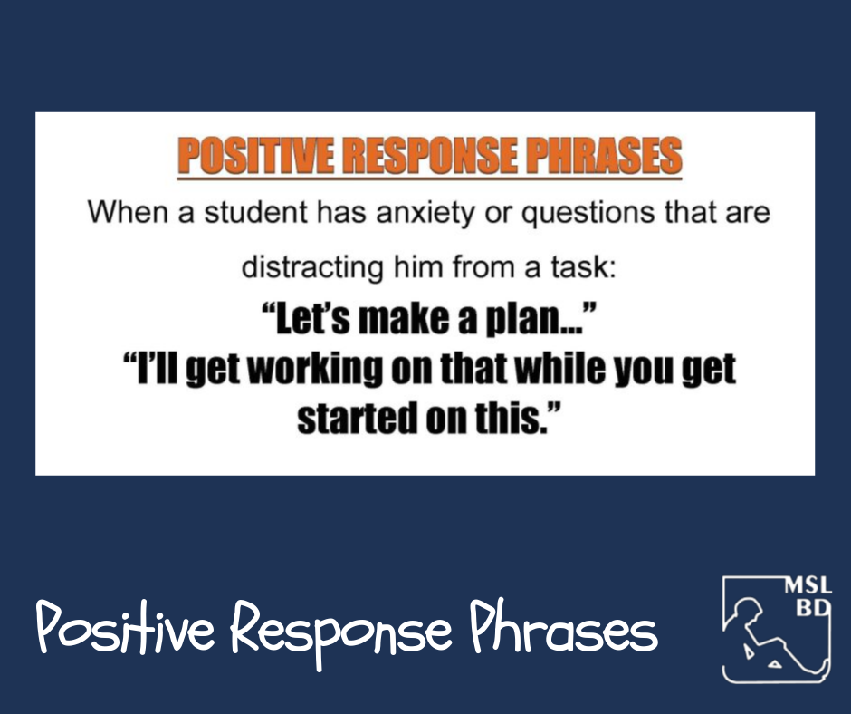Positive Response Phrases