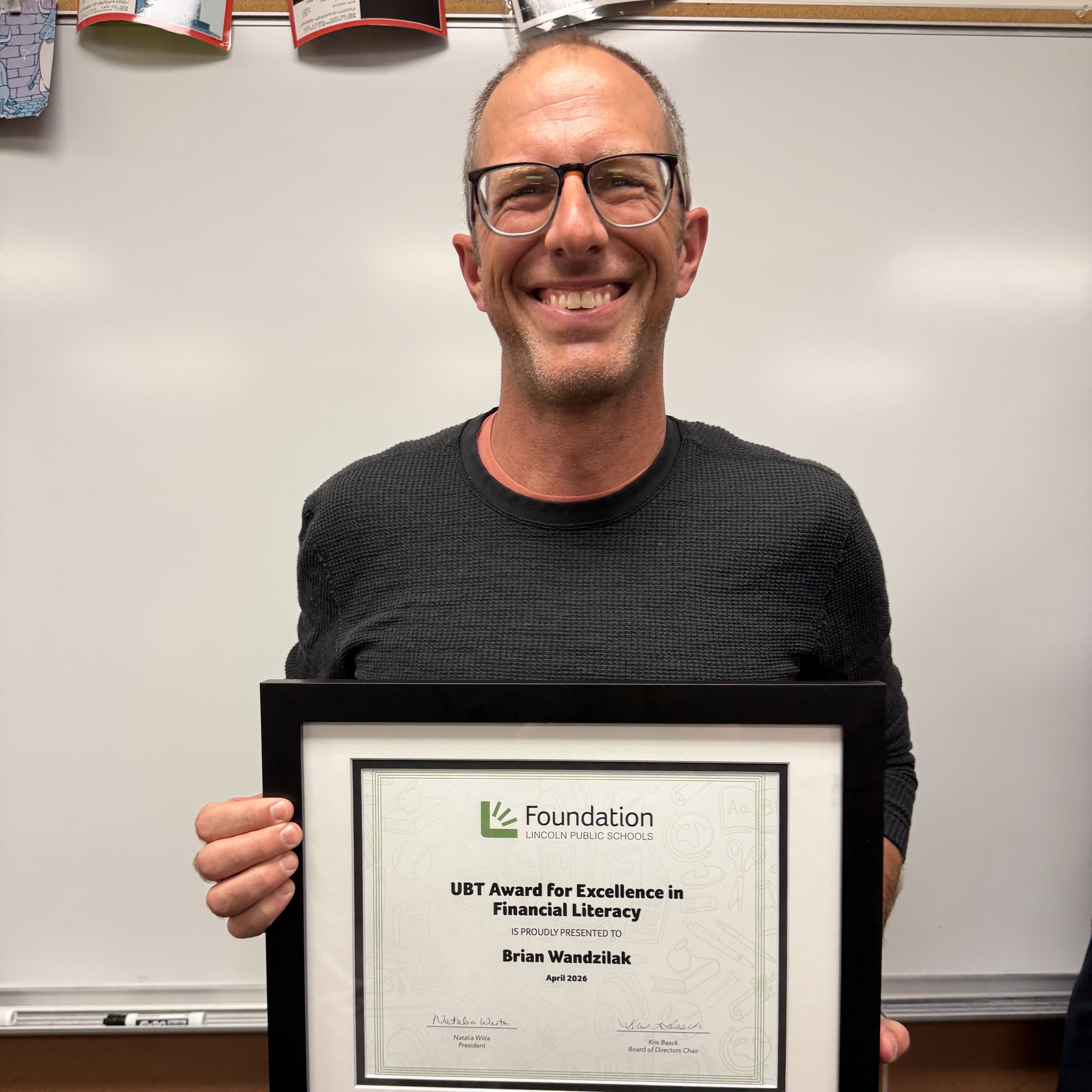 Union Bank & Trust Award for Excellence in Financial Literacy Education