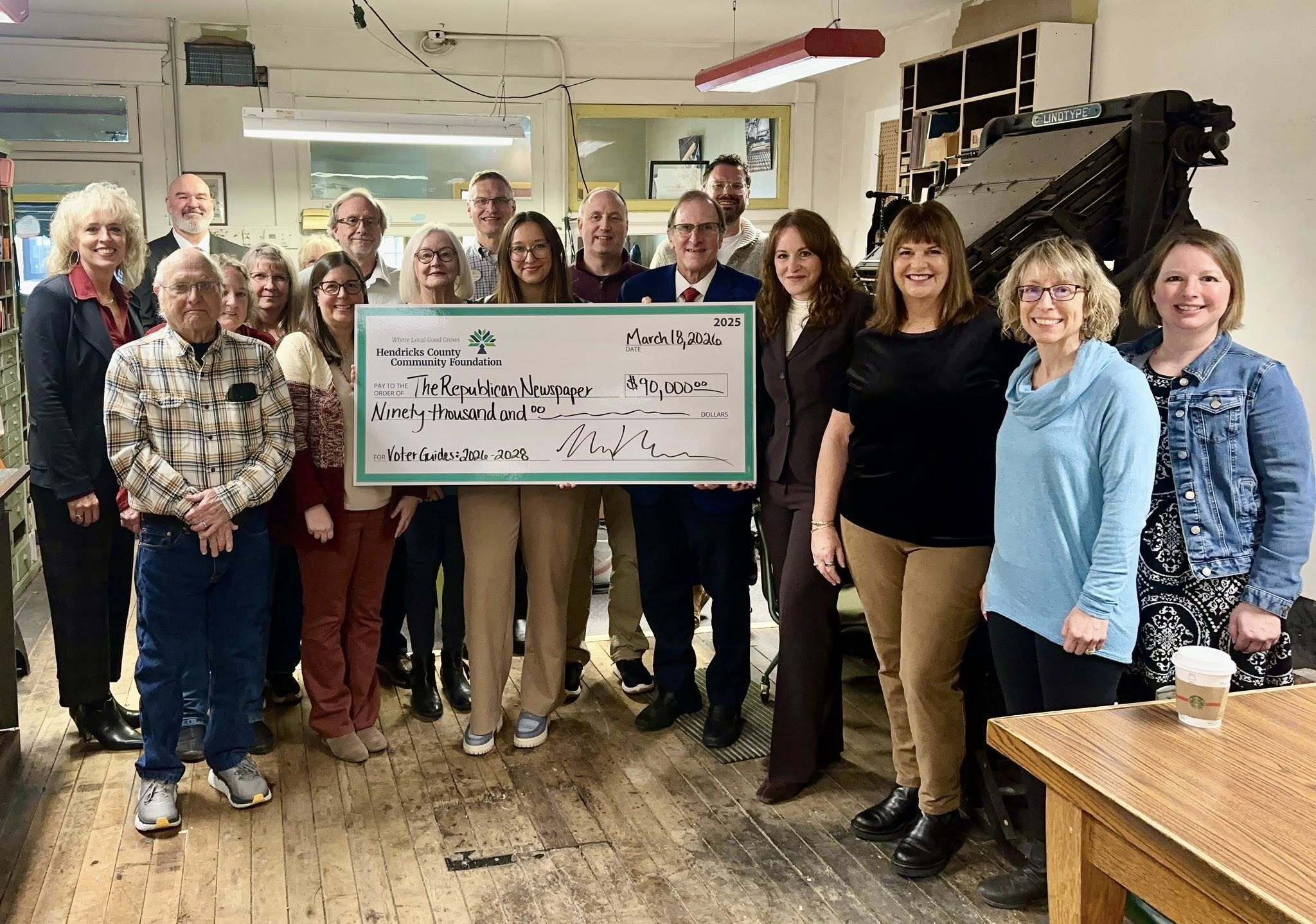 HCCF Awards Community Support Grant to the The Republican