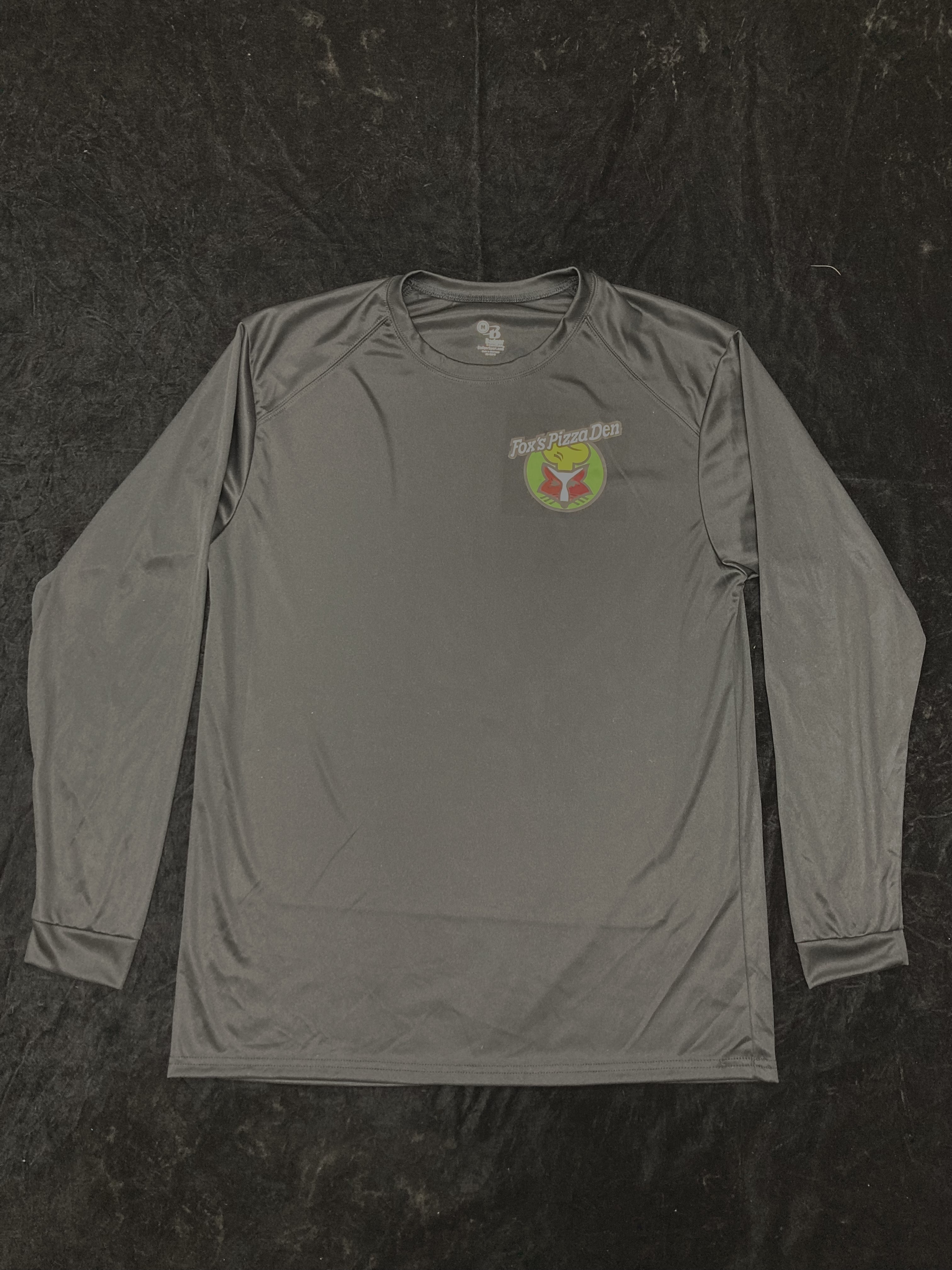 SALE Fox's Logo - Medium Black Performance Long Sleeve