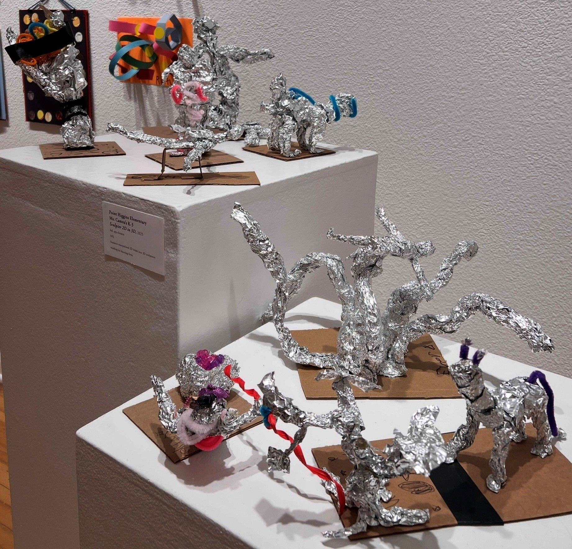 "2D to 3D" - Ms. Cameo's K - 3rd Grade class 