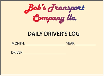 Driver's Daily Log With Gradient