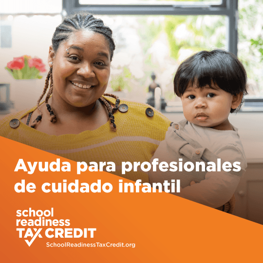 Helping Child Care Professionals Social Graphic - Español