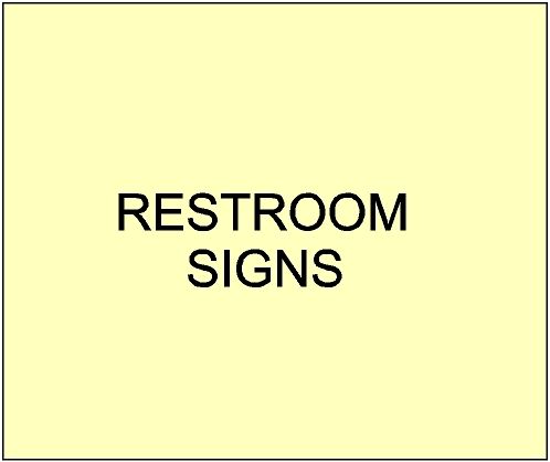 4. - GA16610 - Carved Restroom Signs for City, Town, Village and Private Parks and Gardens