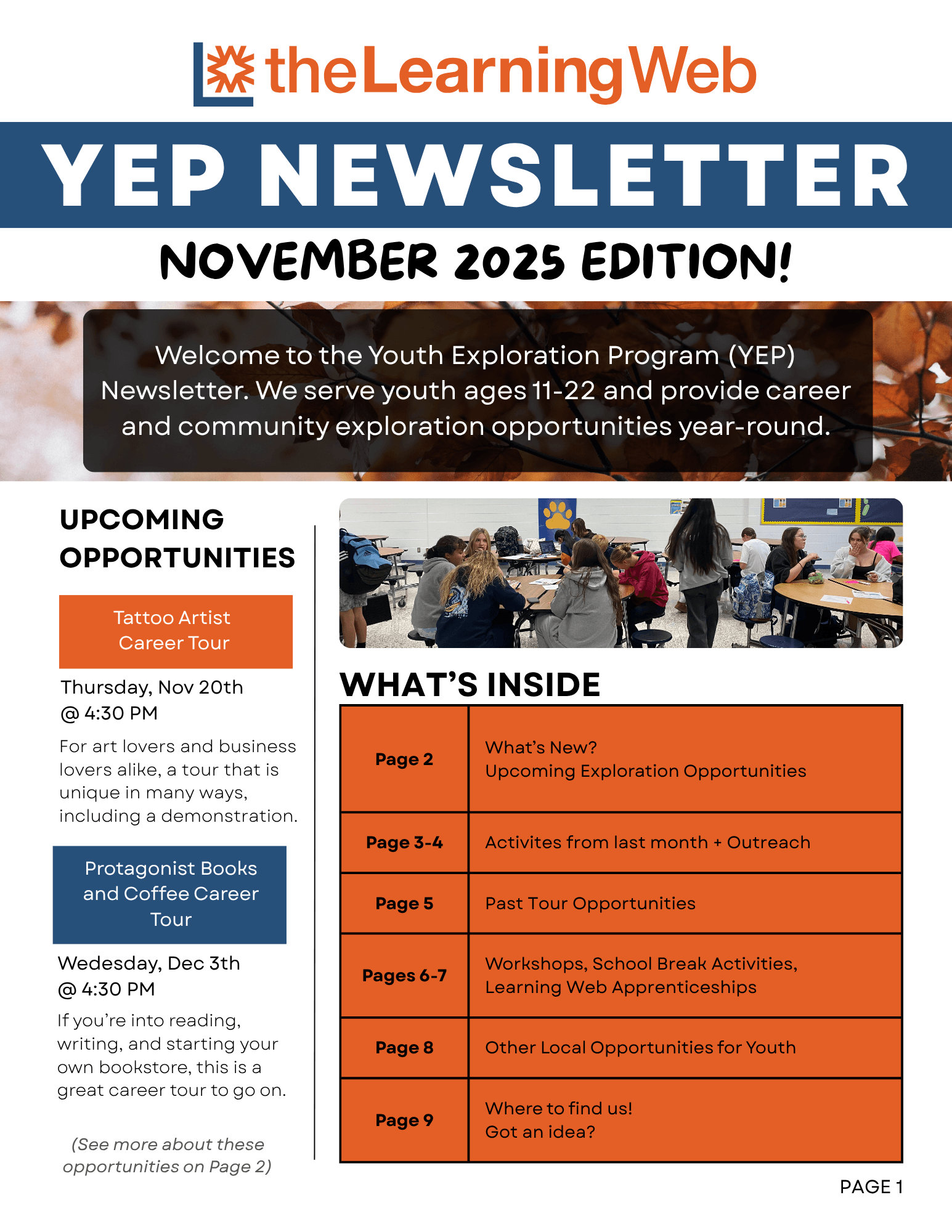 November 2025 YEP Newsletter