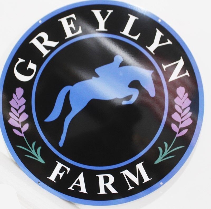 MB2772- 2.5-D Multi-level Artist Painted Sign for "Greylyn Farm"