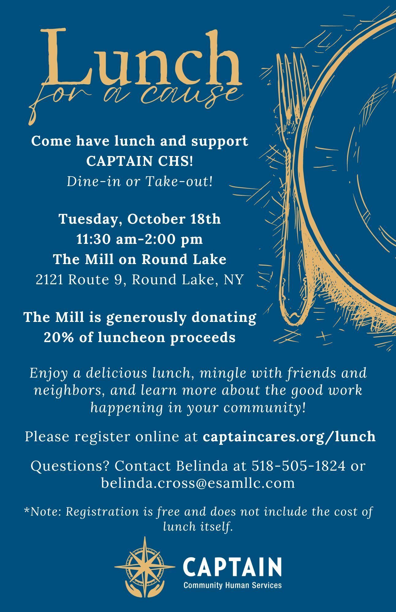 Lunch for a Cause on October 18th!