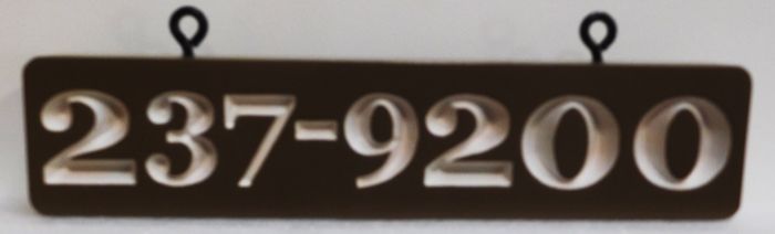 I18913 - Rustic Engraved Cedar Address Number Sign.