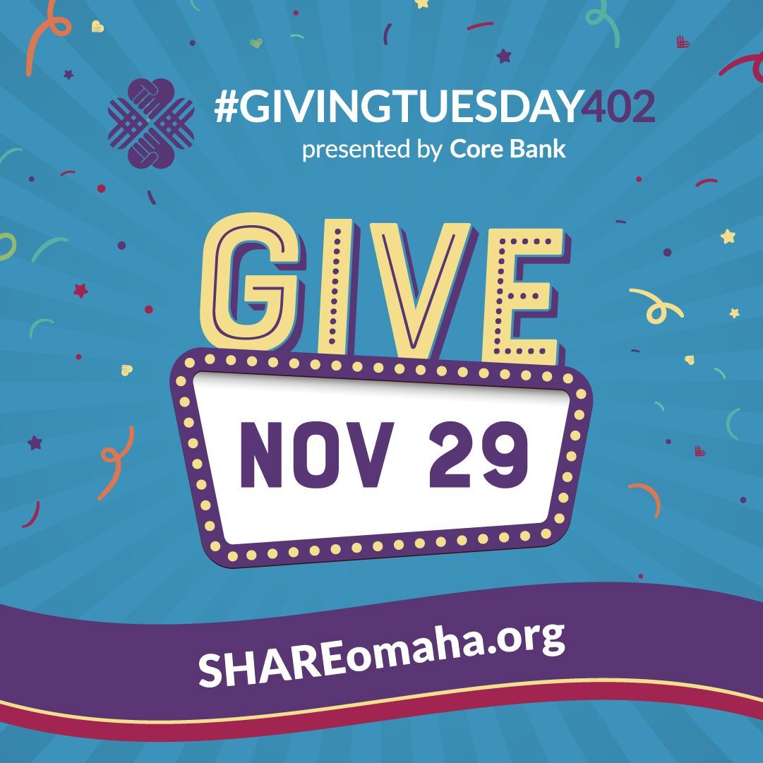 RISE Giving Tuesday with SHARE Omaha on November 29th, 2022