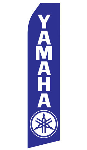 Yamaha Logo Blue Econo Stock Flag