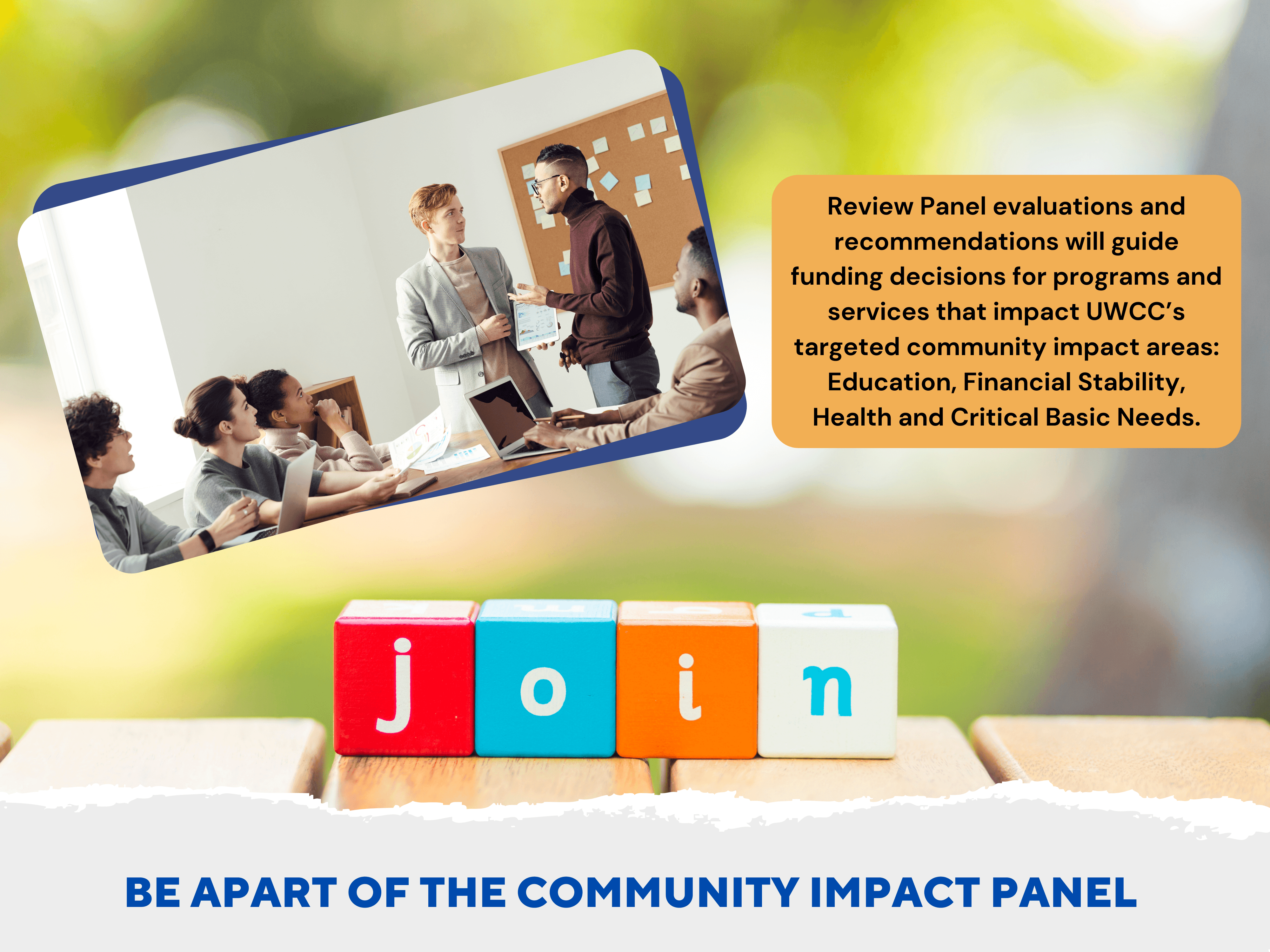 Join the Community Impact Panel