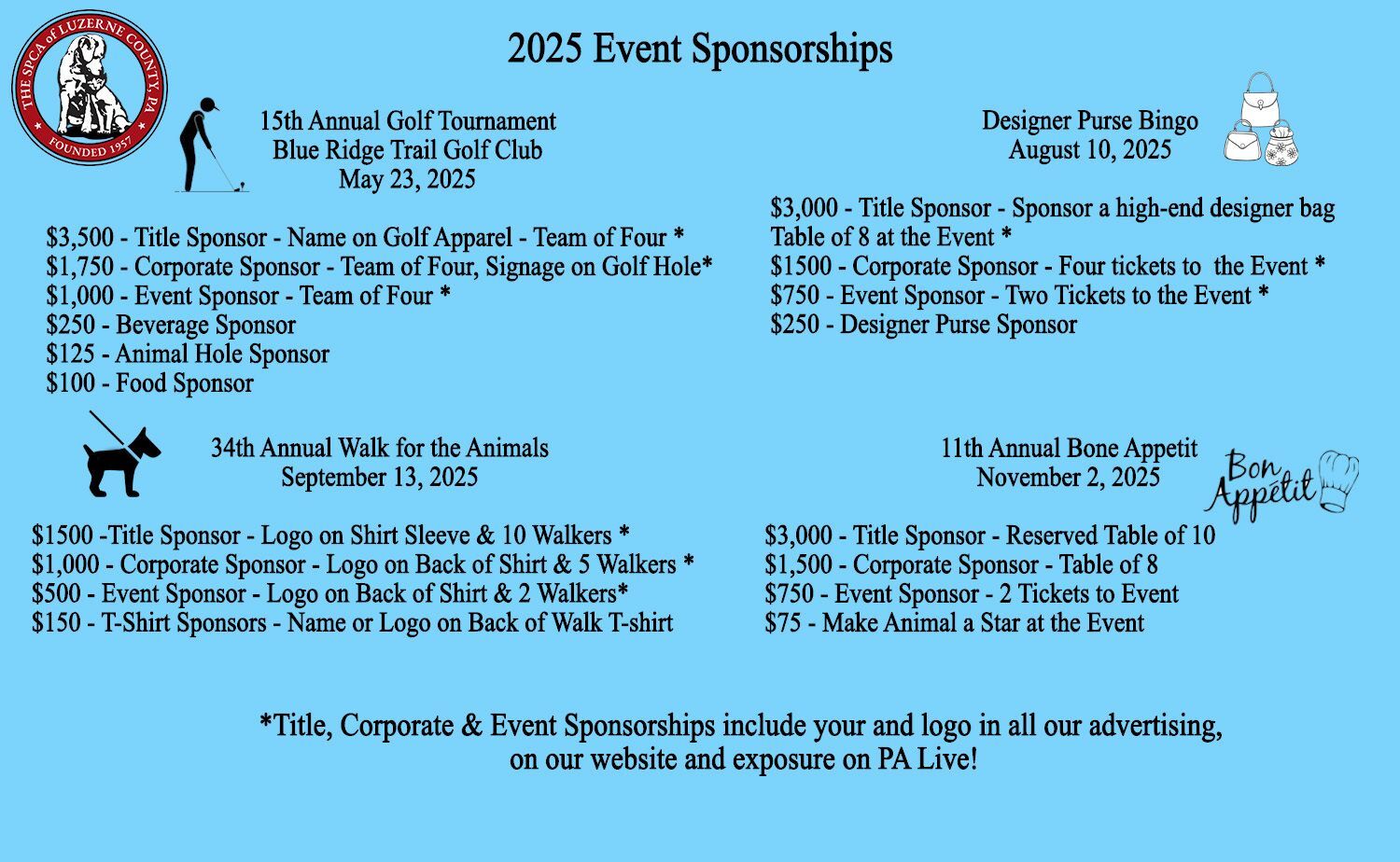 2025 Event Sponsorship Opportunities!