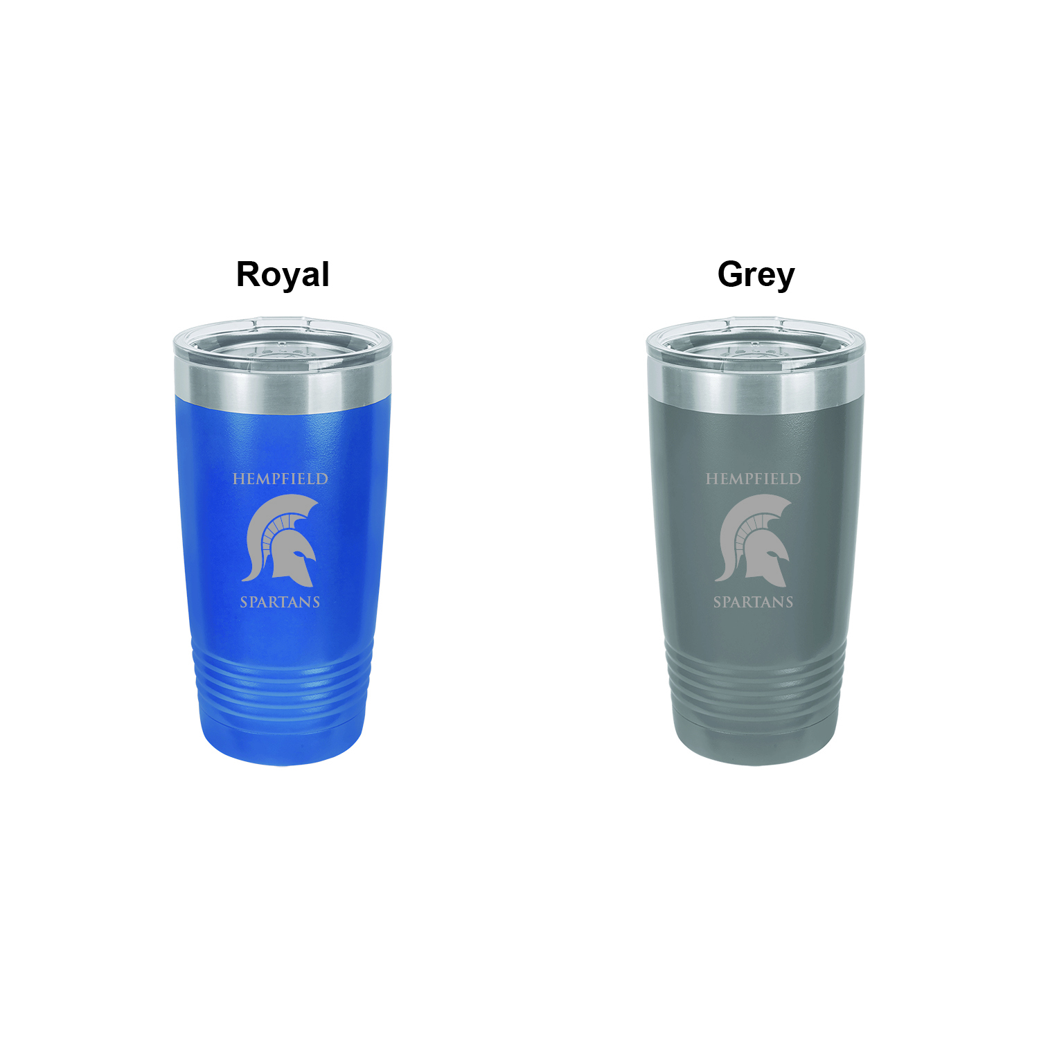 Polar Camel 20 oz. Vacuum Insulated Ringneck Tumbler with Clear Lid