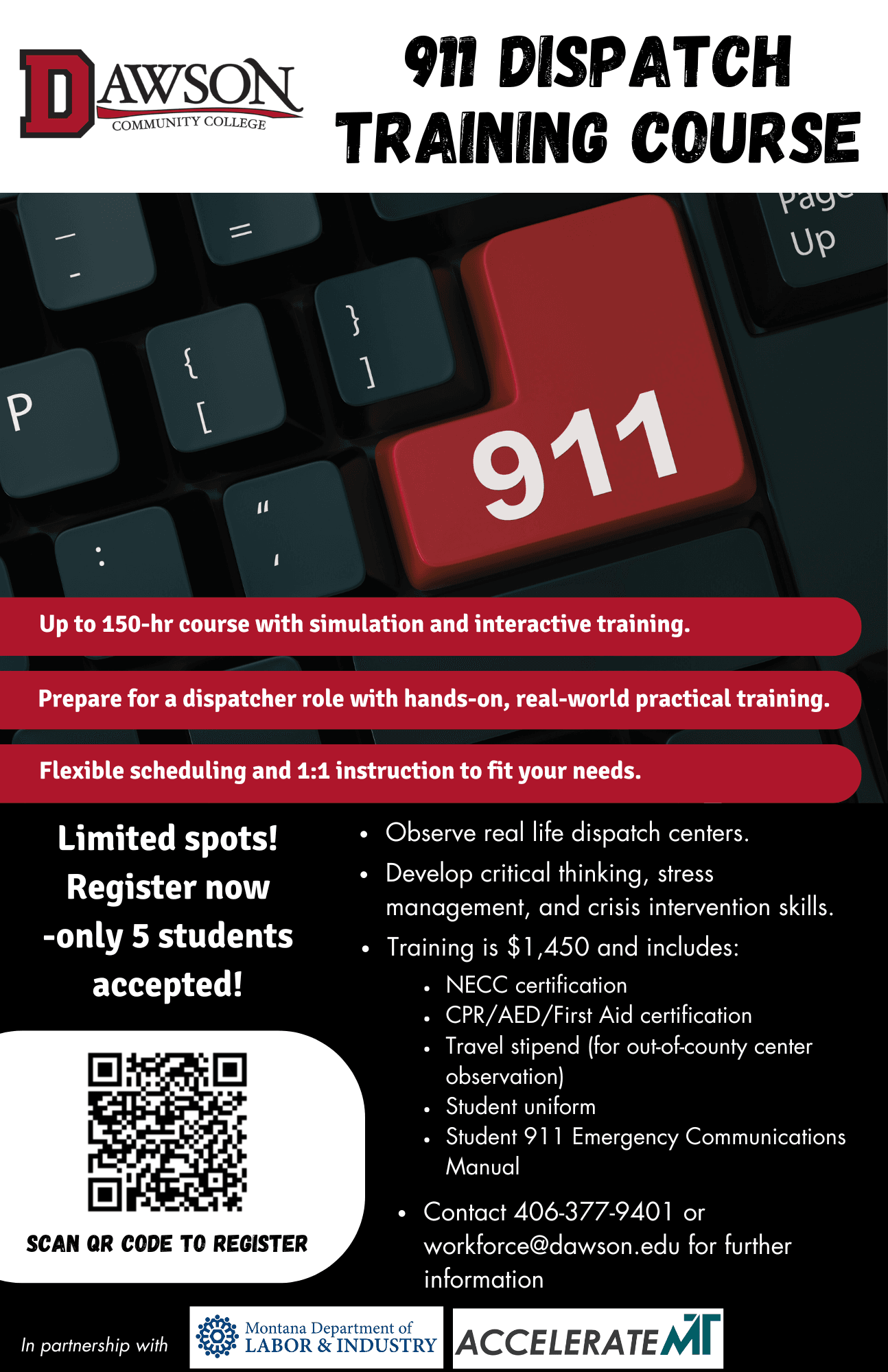 911 DISPATCH TRAINING COURSE - Only 5 Spots!