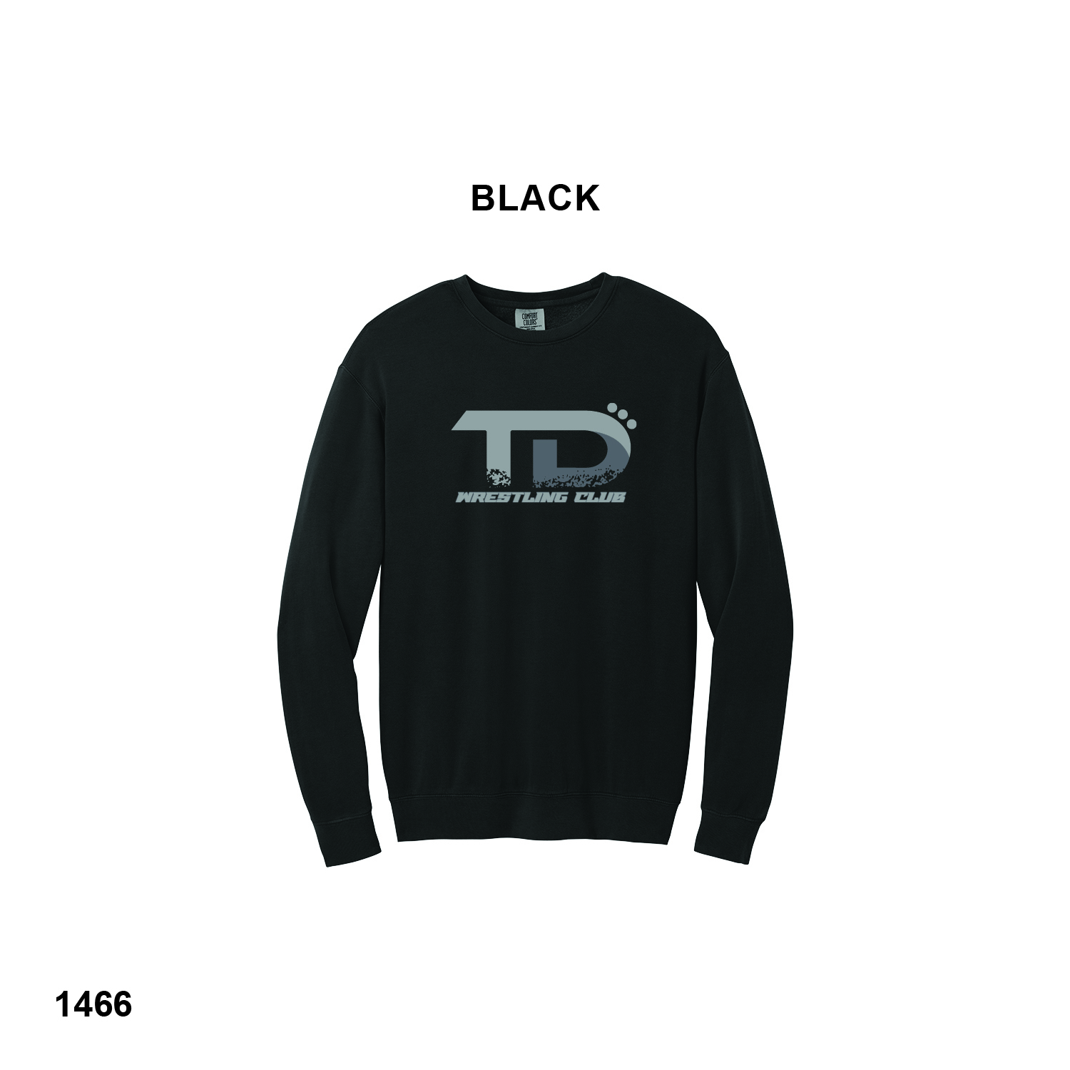 TD WRESTLING CLUB LOGO - Comfort Colors® Lightweight Crewneck Sweatshirt