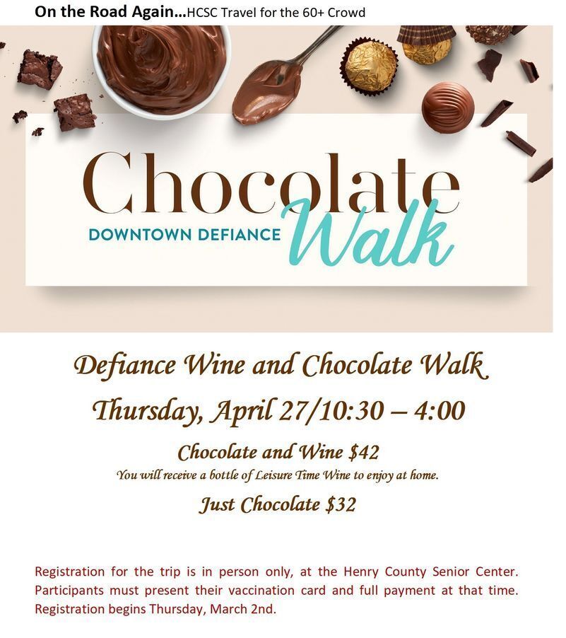 April 27 Wine and Chocolate