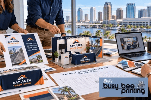 Planning Your Tampa Trade Show Booth: Displays, Signage, and Swag