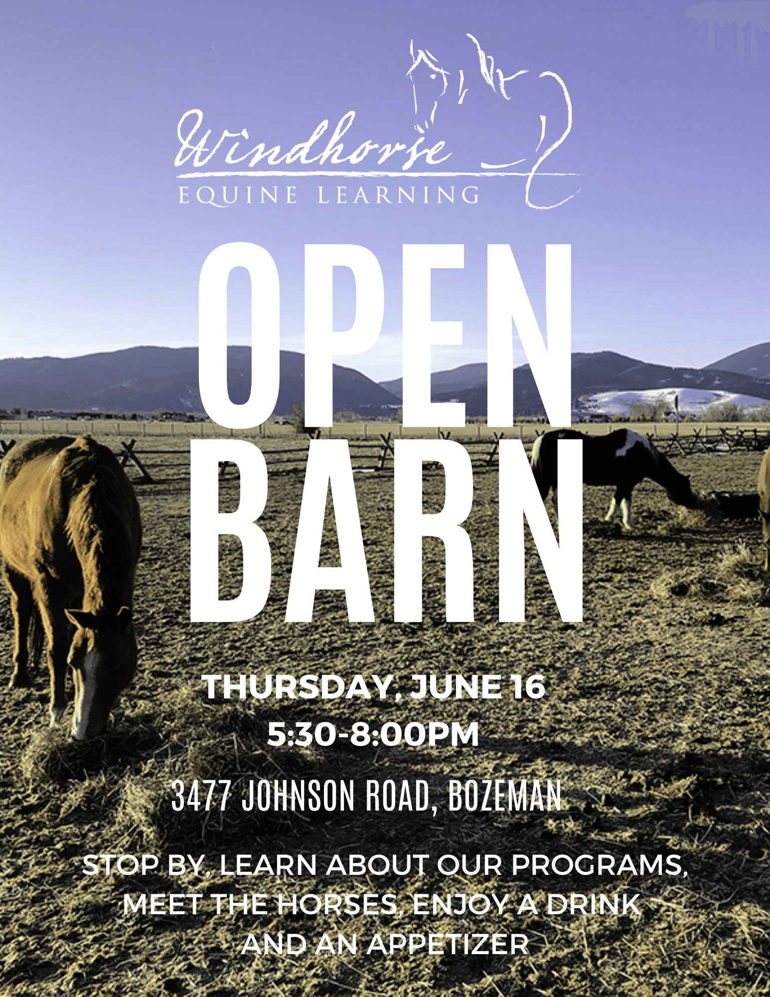 Visit Us During Our Open Barn Event, June 16