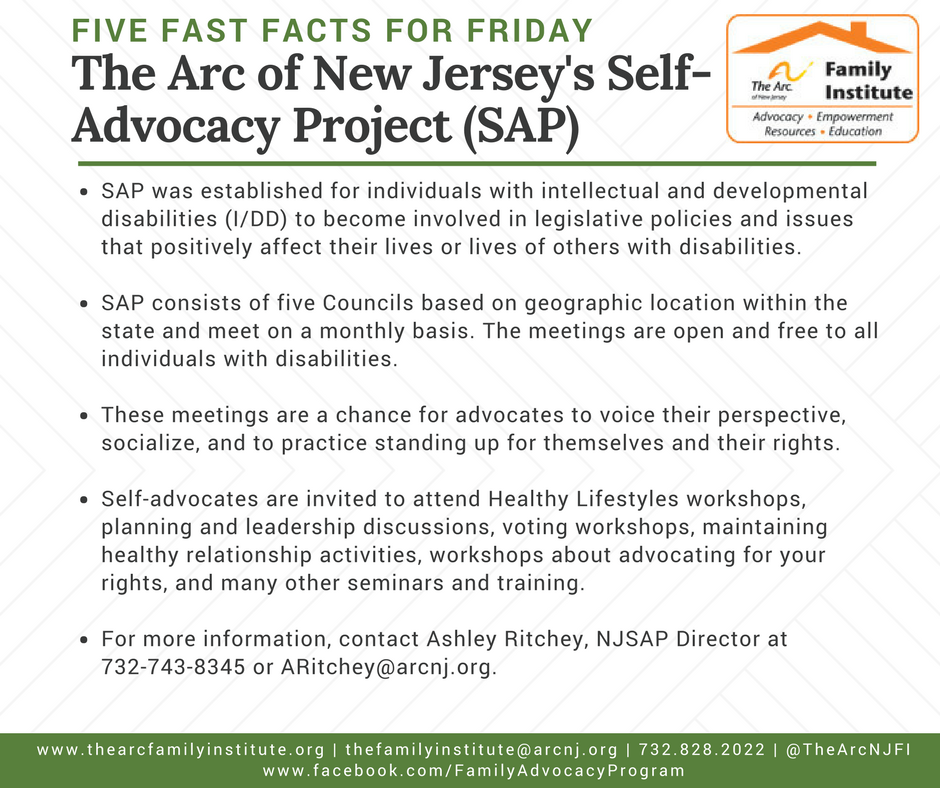 The New Jersey Self Advocacy Project