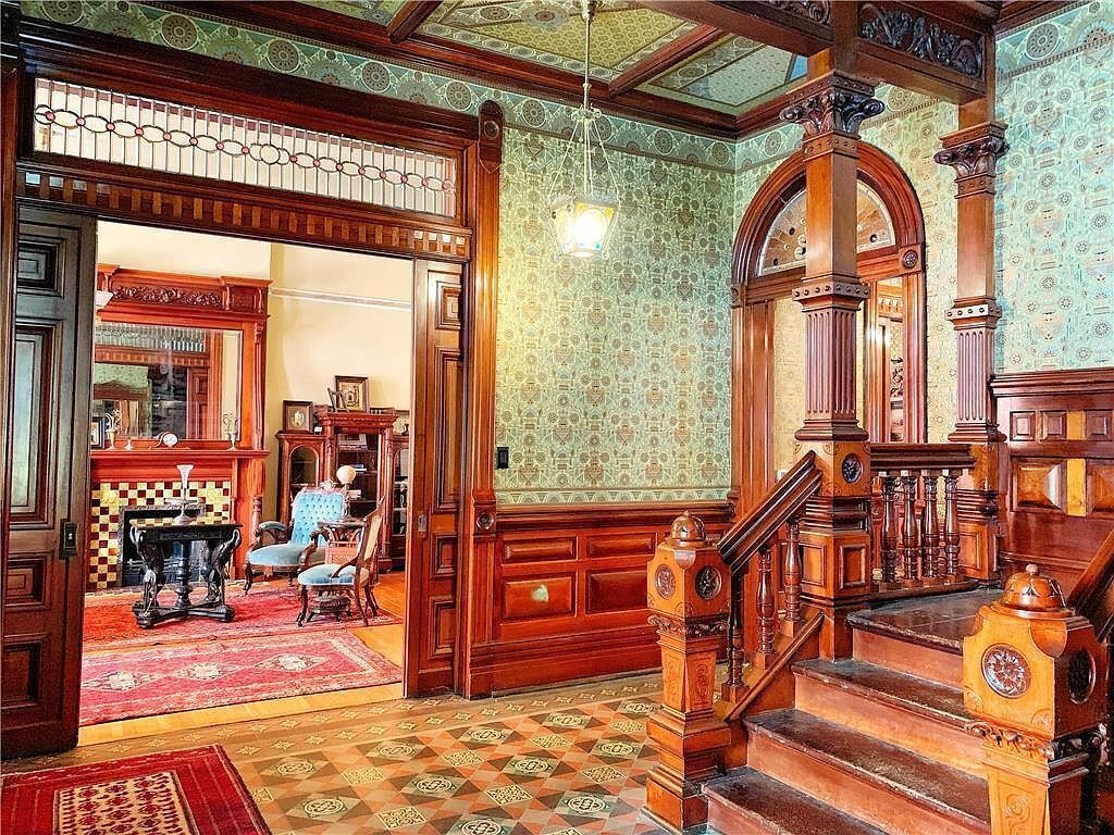 Interior of the Robison House on Hall Street 