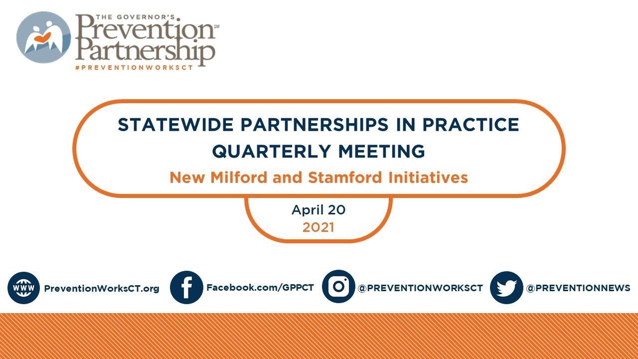 Statewide Opioid Partnerships in Practice - Spring, 2021