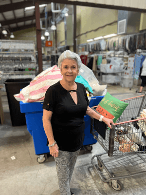 Her heart for the organization—both for the people who work here and the people who it provides for—makes it so she does love her work. Friends ensure even folding fitted sheets is not only bearable but fun!