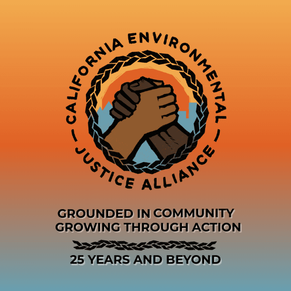 CEJA staff members walking together in their yellow shirts. 