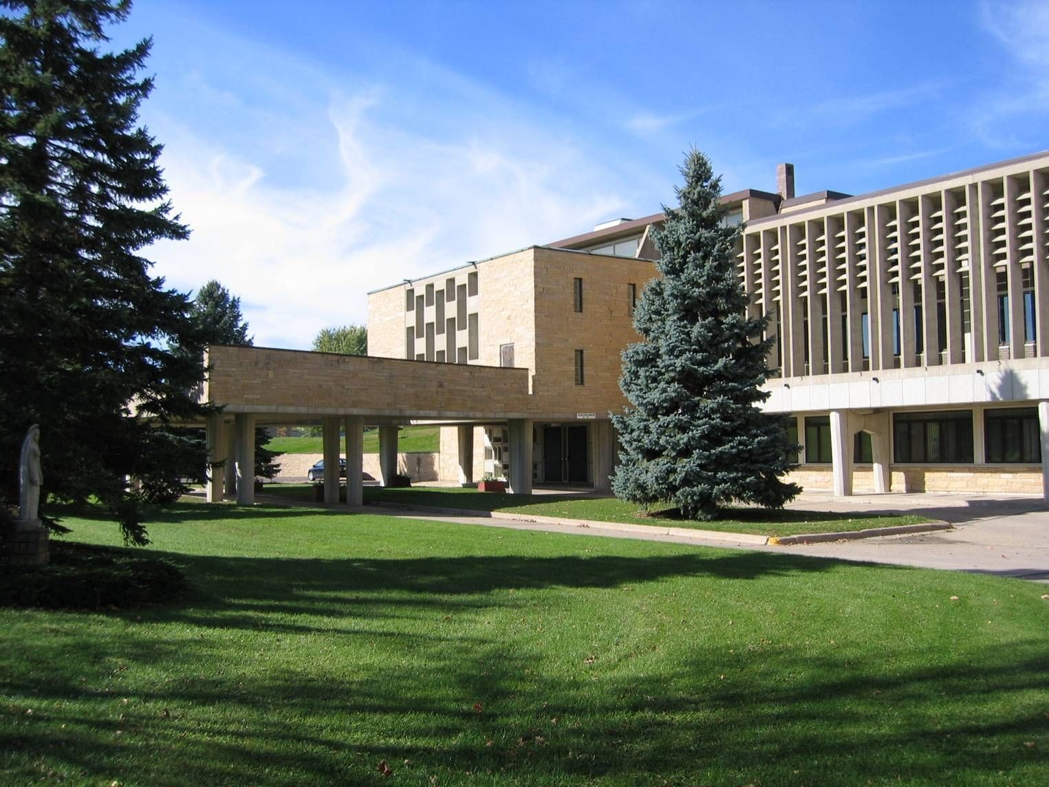 Exterior of front side of Harriet Tubman Center East in Maplewood, Minnesota