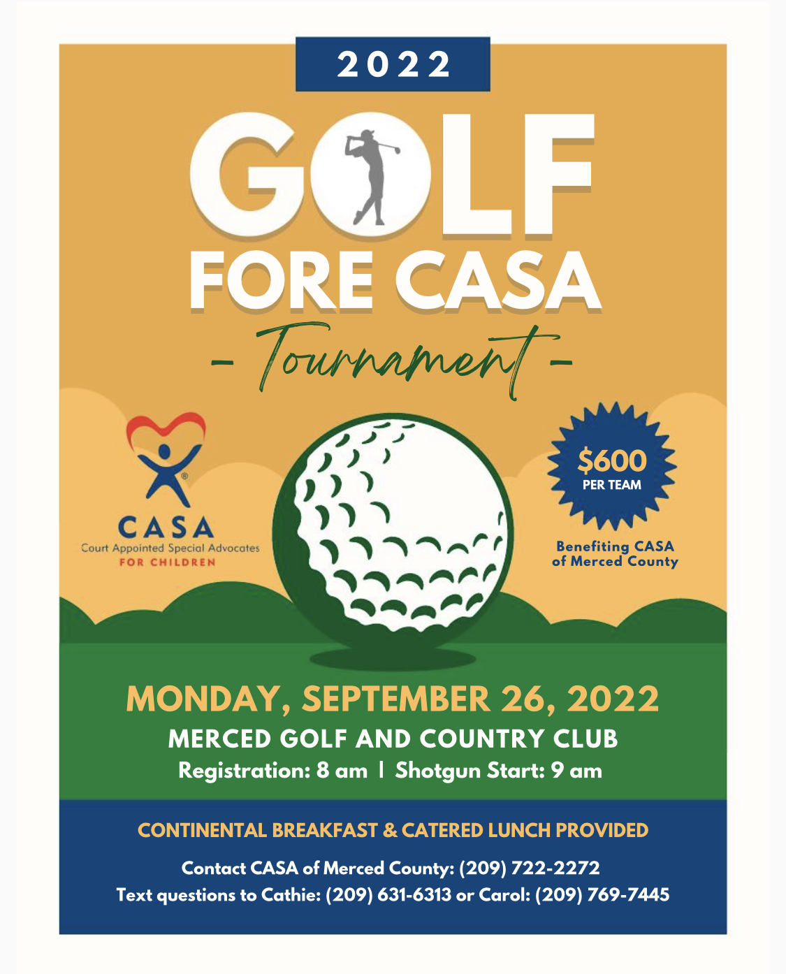 3rd Annual Golf Fore CASA Tournament CASA of Merced County