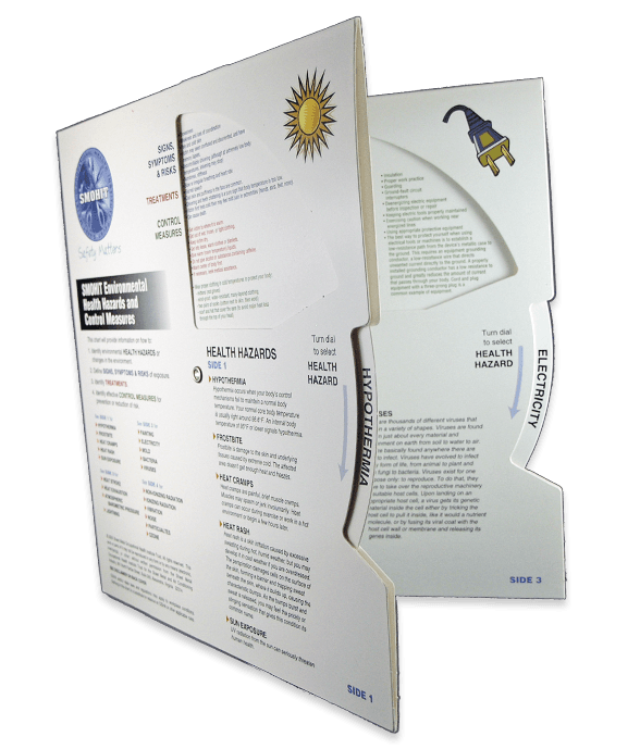 Brochure Style Data Wheel