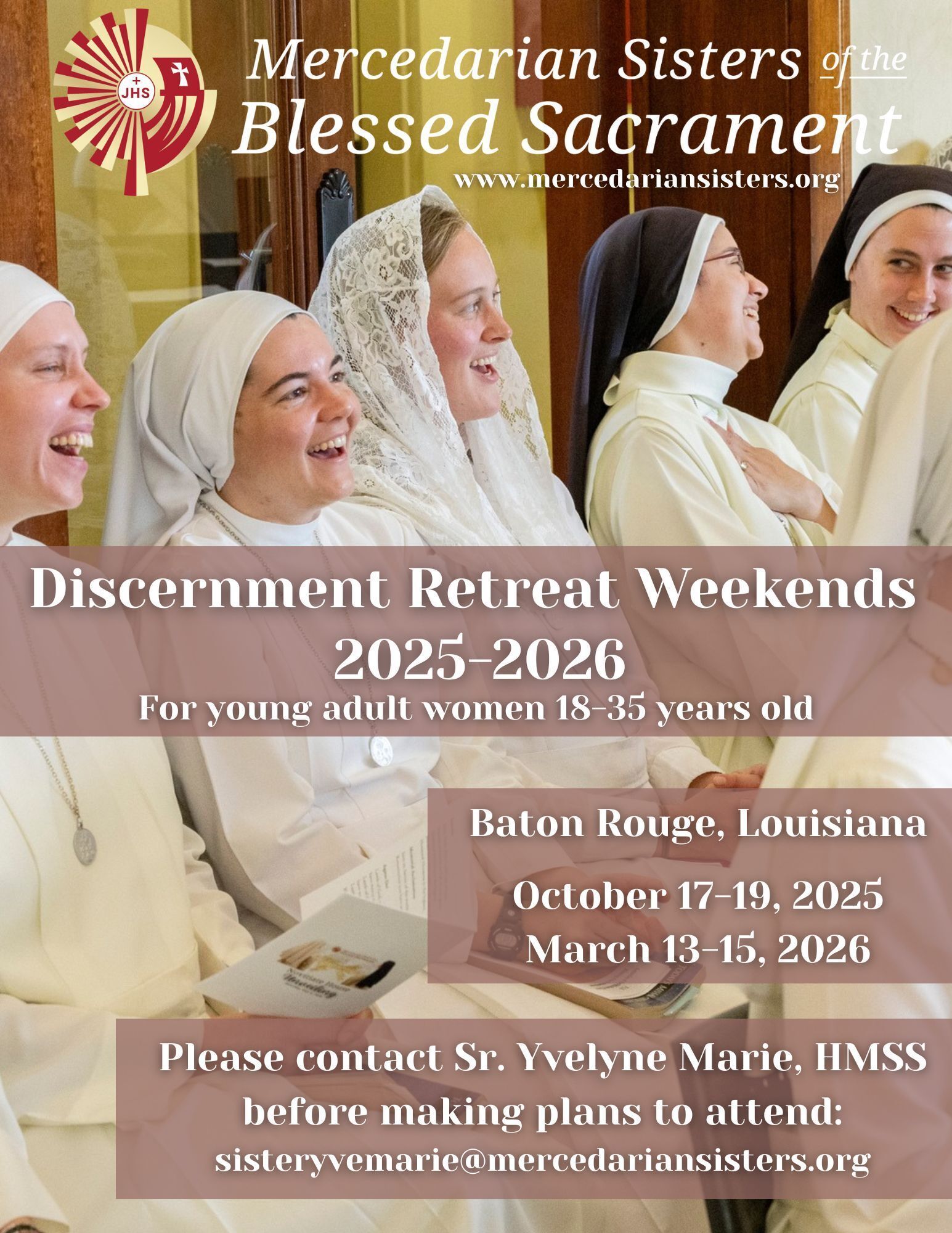Mercedarian Sisters of the Blessed Sacrament Retreat info